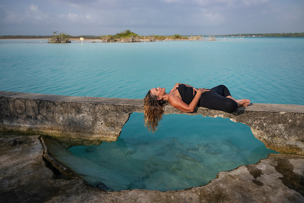 Restorative practice beside the water
